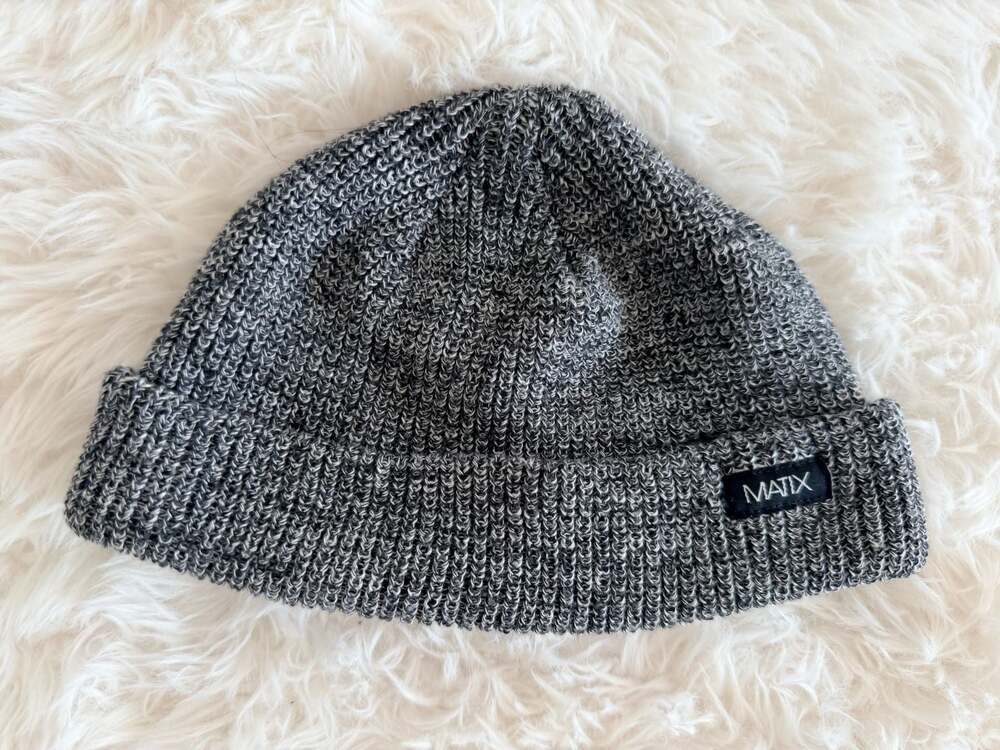 Matix Clothing Company Grey Marled Knit Cuffed Beanie